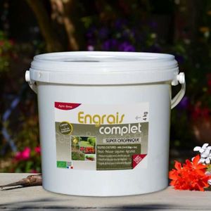 ENGRAIS Engrais organique complet pour légumes, fleurs, fruits UAB Seau 4 kg