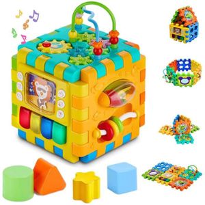 CUBE ÉVEIL Cube d'Activités Ludiques Jouet Educatif - 6 dans 