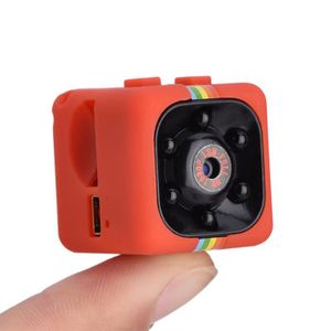 CAMÉRA MINIATURE EJ.life DV haute définition Caméra haute définition 1080P Mini vision nocturne IR Sports DV avec batterie à l'intérieur (rouge)