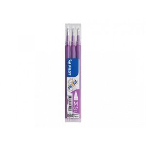 Legami - Pack de 3 recharges pour stylo gel effaçable - pourpre