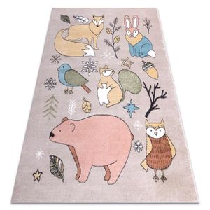 TAPIS Tapis FUN Forester pour enfants, animaux, forêt be