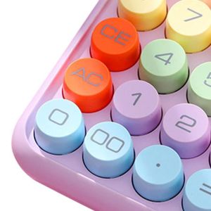 CALCULATRICE ZER-calculatrice à interrupteur mécanique Calculatrice colorée Calculatrice à clavier mécanique Calculatrice de Lilas Violet