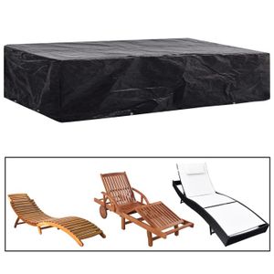 Housse Chaise Jardin Extérieur Empilable VANSHEIM - Étanche 70x80x110cm - Protection Robuste Pour Meubles Outdoor