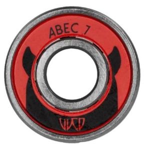 DÉCORATION GLISSE URB Wicked Skate Roulement ABEC-7 8-Pack rouge