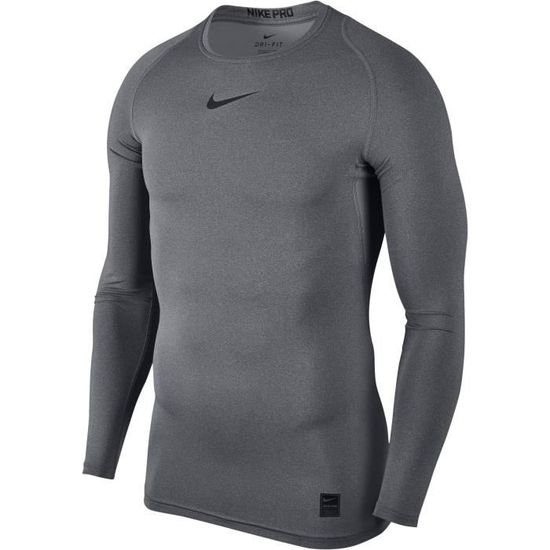 NIKE T shirt de compression Homme Gris Gris Cdiscount Pr t