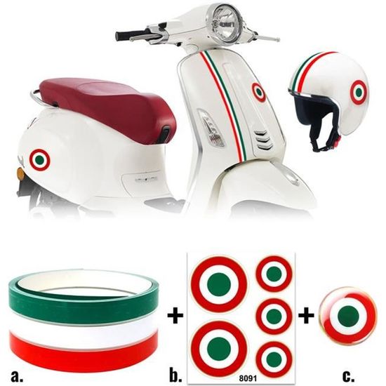 Lot De 6 Autocollants Drapeau Turquie - Stickers Voiture, Moto, Casque - Résistants à L'eau Et Au Soleil