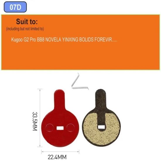 X AUTOHAUX Lot De 4 Paires De Plaquettes De Frein En Résine