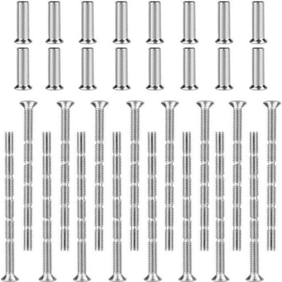 LIFKOME Lot De 4 Pièces De Connexion Pour Chaise à Bascule M8 X 55 Mm Pour Réparation De Meubles