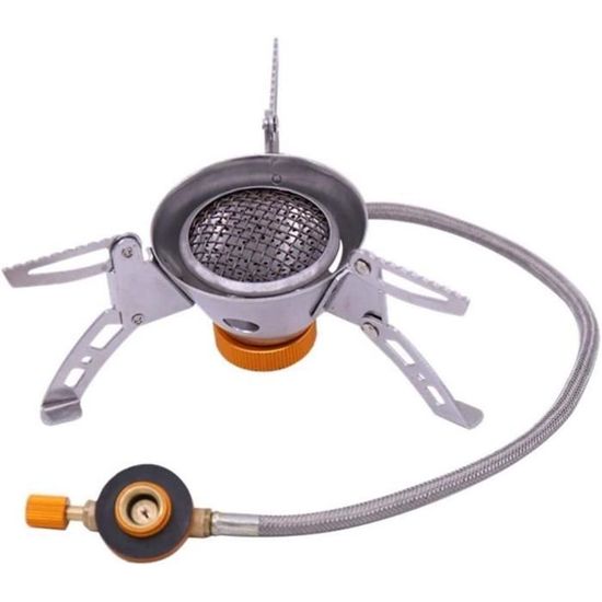 Campata Réchaud à gaz portable Réchaud de camping en métal avec panier