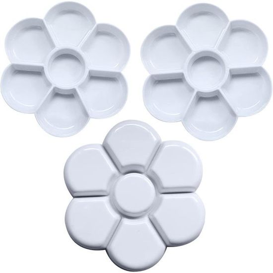 Palette De Peinture Aquarelle En Céramique, Plateau Blanc, Générique