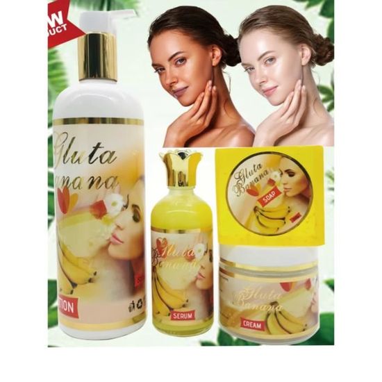 Soin Gluta Banana Ultra Blanchissant - Traite Imperfections Acné Taches - Neuf France