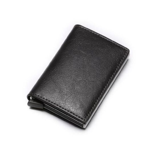Porte-cartes en métal fibre de carbone RFID - Le secur