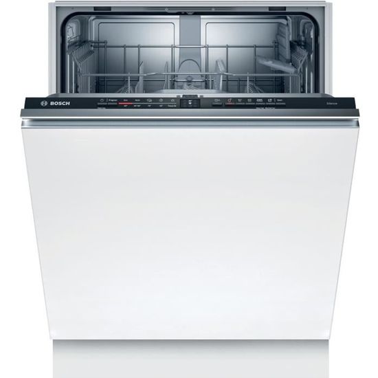 Lave-vaisselle tout intégrable BOSCH SMV2ITX18E SER2 - 12 couverts - L60cm - Noir - Induction - 48dB