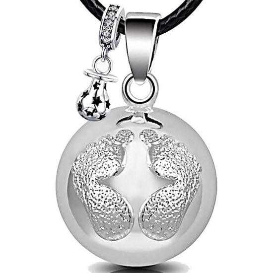 Bola De Grossesse Argentée - Pendentif Grelot Pour Femme Enceinte - Neuf Avec étiquettes
