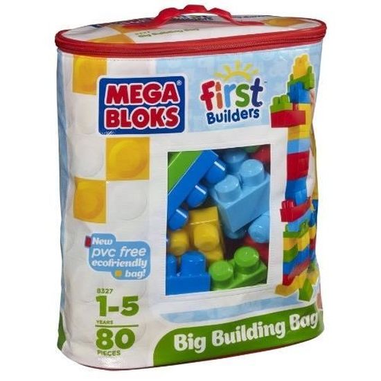 Mega Bloks First Builders - Boîte De 100 Briques De Construction - Couleurs Vives - Pour Enfants De 1 à 5 Ans - 12