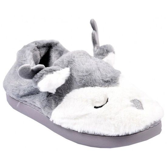Chaussons Femme Hiver - Pantoufles En Peluche Avec Mémoire De Forme Et Semelle Antidérapante - 10