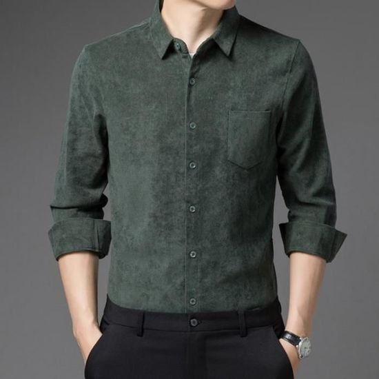 Chemise de pêche Simms homme vert clair moyen manches longues