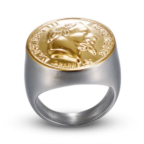 Bague napoleon femme plaqué or 2025