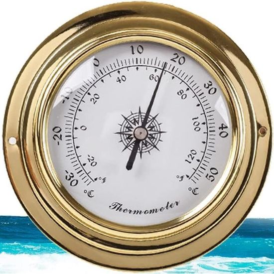 Baromètre Anéroïde 3 En 1 OUNONA - Thermomètre, Hygromètre, Pression Atmosphérique Pour Intérieur/extérieur