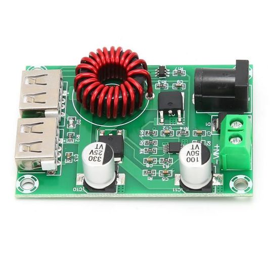 Convertisseur/onduleur 18-21V Vers 220V - Double Port USB, Affichage Tension - Jusqu'à 150W
