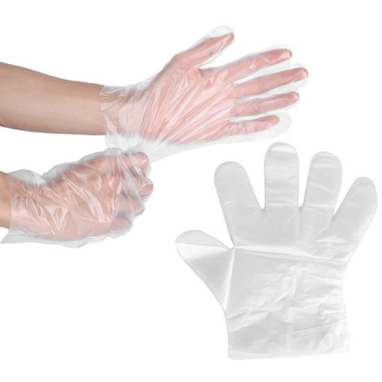 80 gants jetables en plastique PE gants épais en film transparent pour  l'alimentation LS008 - Cdiscount Maison