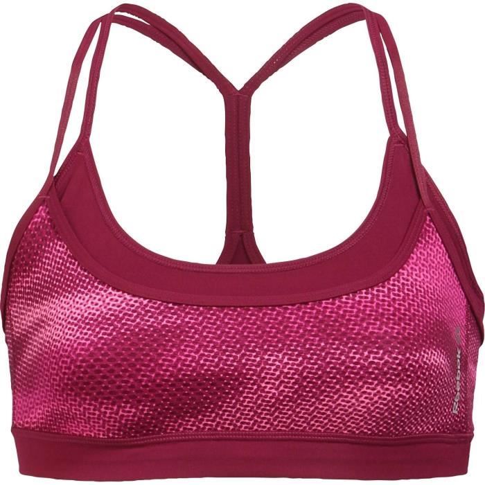 REEBOK Brassière Wor Short AOP - Femme - Rose