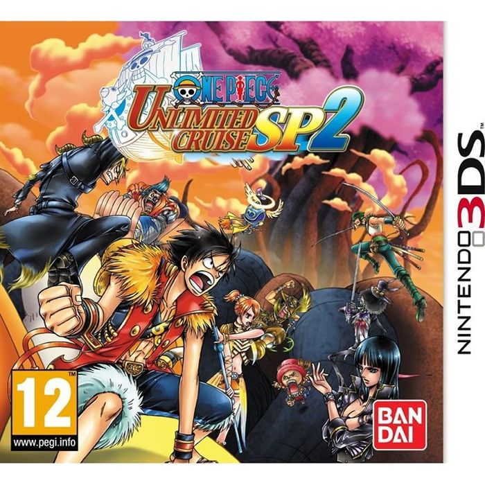 Jeu d'action 3DS - Namco Bandai - One Piece Unlimited Cruise SP2 - Licence One Piece - PEGI 12+