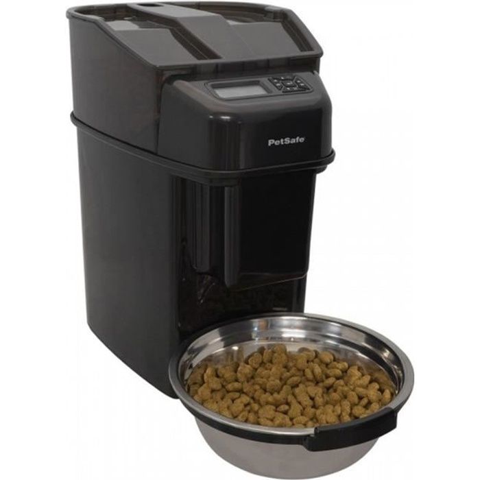 PetSafe - Distributeur Automatique de Croquettes pour Chien/Chat 5.6L Simply Feed- Jusqu'à 12 Repas,Fonctionne avec piles ou secteur