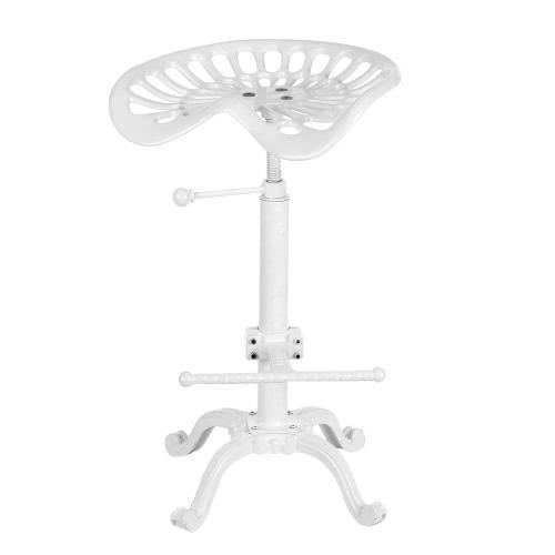 Tabouret de bar avec siège tracteur IKAYAA - Blanc