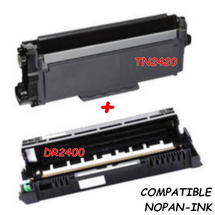 Brother DCP-L 2510 D - TONER + TAMBOUR TN2420 - DR2400 (Avec Puce ) COMPATIBLE FRANCO