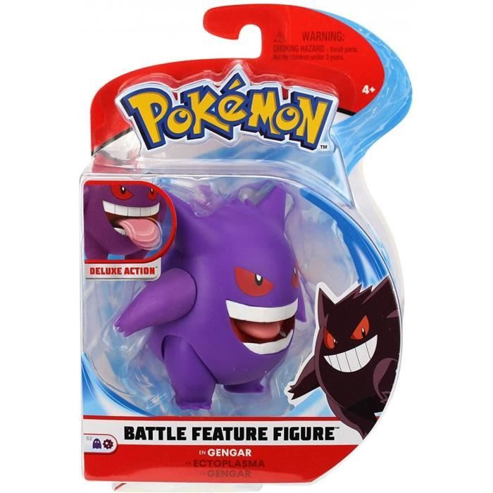 Pokemon Ectoplasma - Figurine Deluxe Action : Fonction De Combat - Pokemon Violet - Jouet Garcon