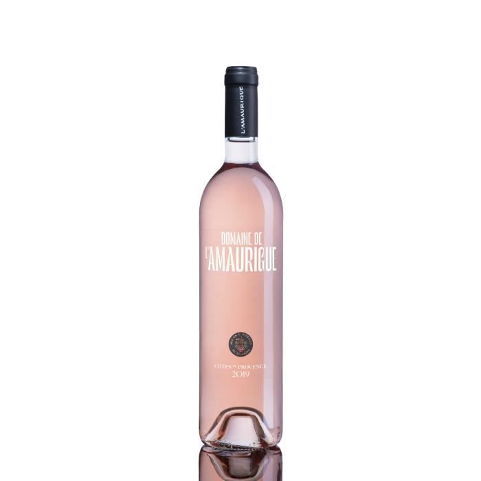 Domaine de l'Amaurigue 2019 A.O.P Côtes-de-Provence vin Rosé Provence X3