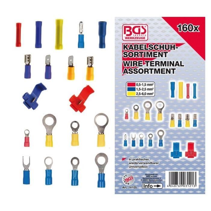 Assortiment de cosses 160 pièces