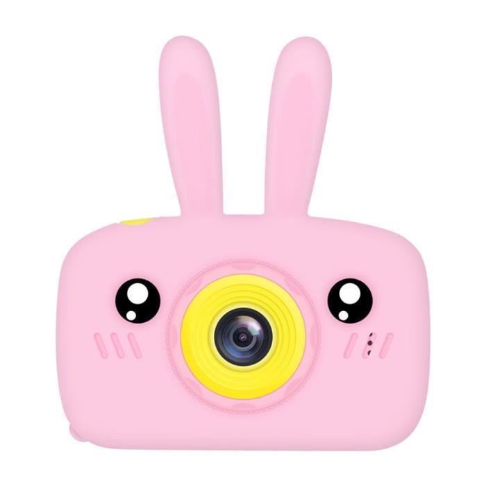 Appareil photo enfant,Enfants caméra Photo avec dessin animé étui de protection Mini appareil Photo numérique pour filles - Type D