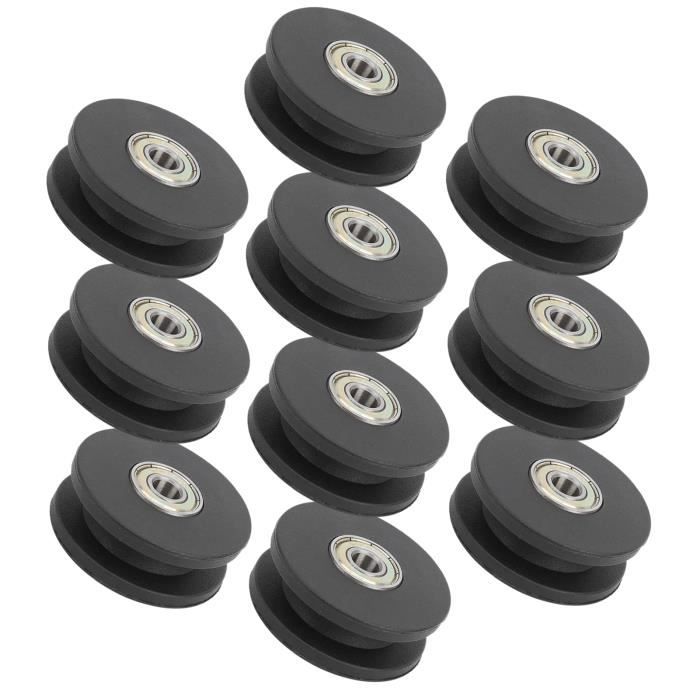 Cikonielf Poulie de gym 10pcs Poulie de Roulement de Fitness en Nylon 50mm Accessoires de Gym à Domicile Exercice de Musculation