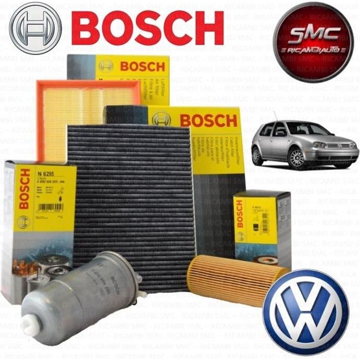 KIT DE VIDANGE 4 FILTRES BOSCH VW GOLF 5 V 1.9 TDI 77 KW 105 CV BKC