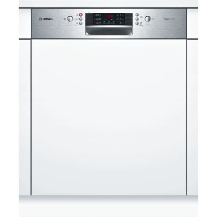 bosch - lave-vaisselle 60cm 13c 44db a++ intégrable avec bandeau inox - smi46js03e
