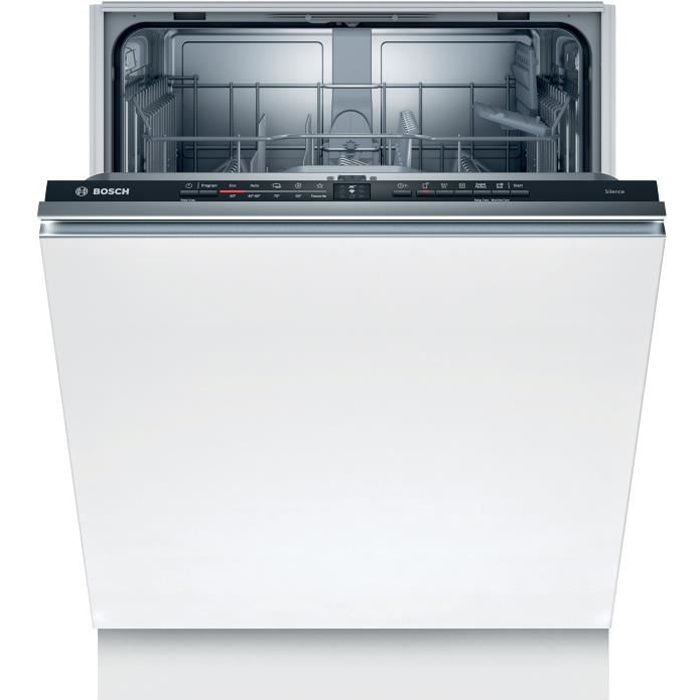 Lave-vaisselle tout intégrable BOSCH SMV2ITX18E Série 2 - 12 couverts - L60cm - Noir - Induction - 48dB