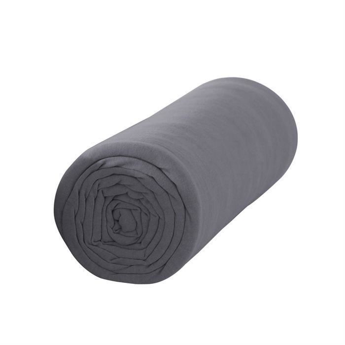 TODAY Drap housse 100% coton - 160 x 200 cm - Canon de fusil (Lot de 2)