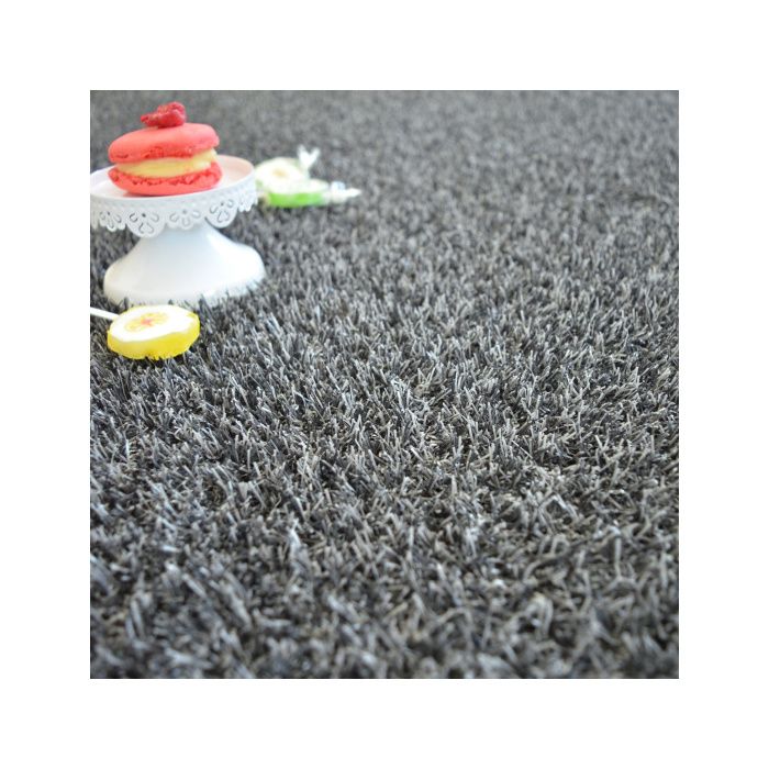 Gazon artificiel Happy Party - Couleur Gris foncé - Classé feu - 20mm (2m x 4m = 8m²)