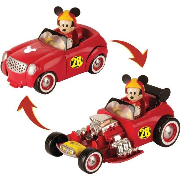 MICKEY & SES AMIS TOP DEPART Assortiment 5 véhicules transformables + figurine