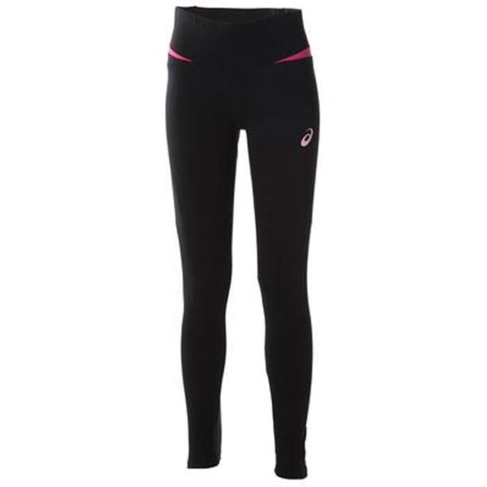 Asics Ladies Essentiel De Long Collants - Noir/Rose