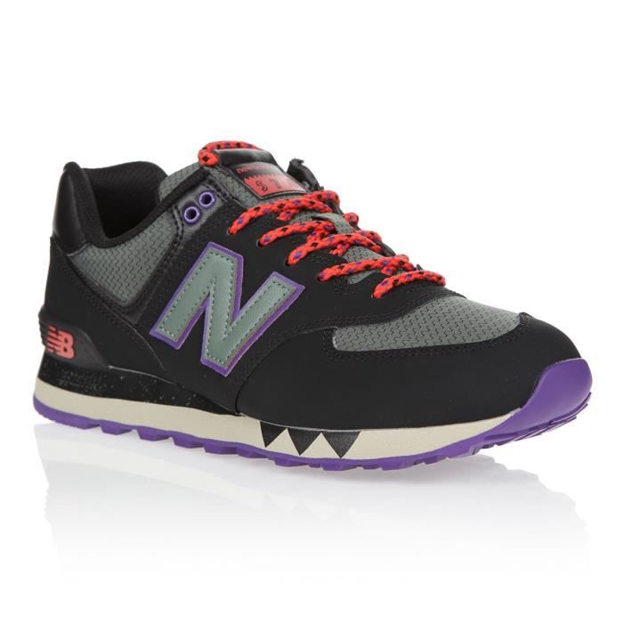 NEW BALANCE Baskets - Homme - Noir, gris et violet