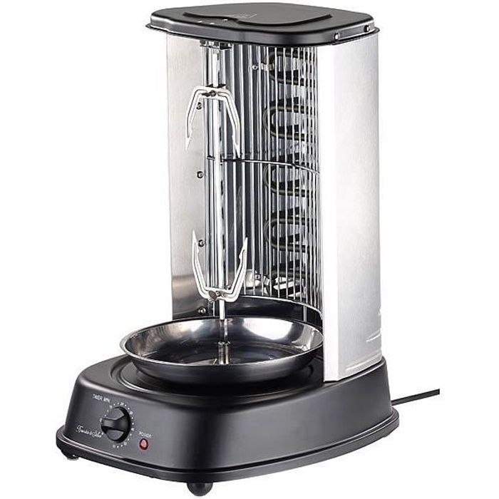 Grill vertical pour kebab et brochettes - 2000 W