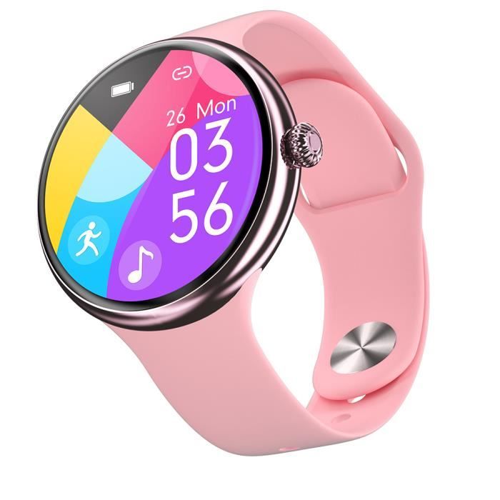 UP9 Plus Montre connectée sport Smartwatch Intelligente Bluetooth de surveillance de la fréquence cardiaque -Table en silicone rose