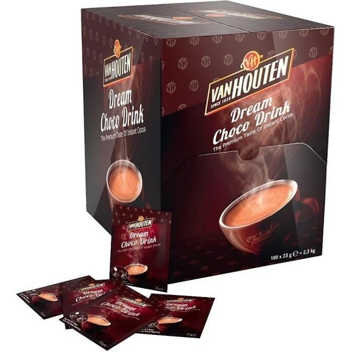 Chocolat Chaud Dosette Individuelle Van Houten - 100 doses