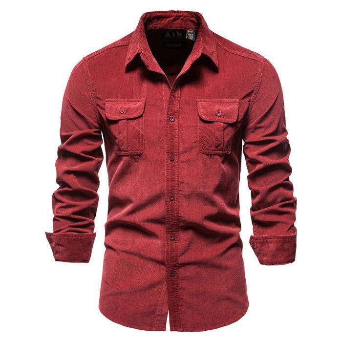 Jack & Jones - Chemise en velours côtelé à poche - Beige