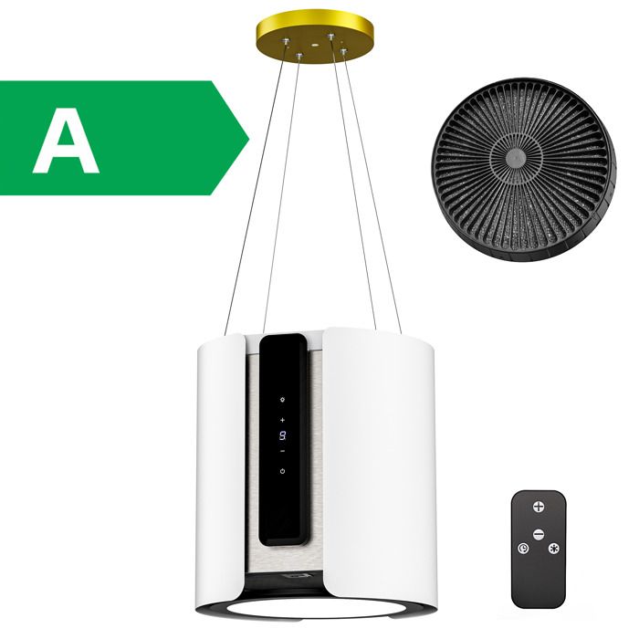 FIREGAS Hotte îlot Centrale 450m ³/ h 38cm - Hotte