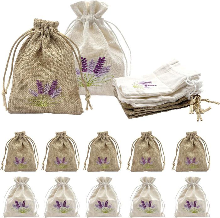 Jiu016 Lot De 1 Sacs-cadeaux Réutilisables En Toile De Jute
