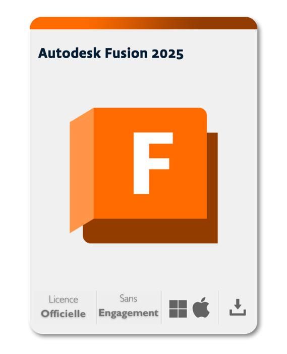 Logiciel – Autodesk – Fusion 365 – Licence 1 An – Windows/Mac – Téléchargement